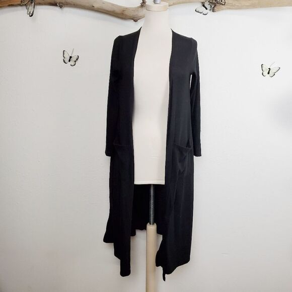 Lularoe black Sarah cardigan duster - Picture 1 of 4